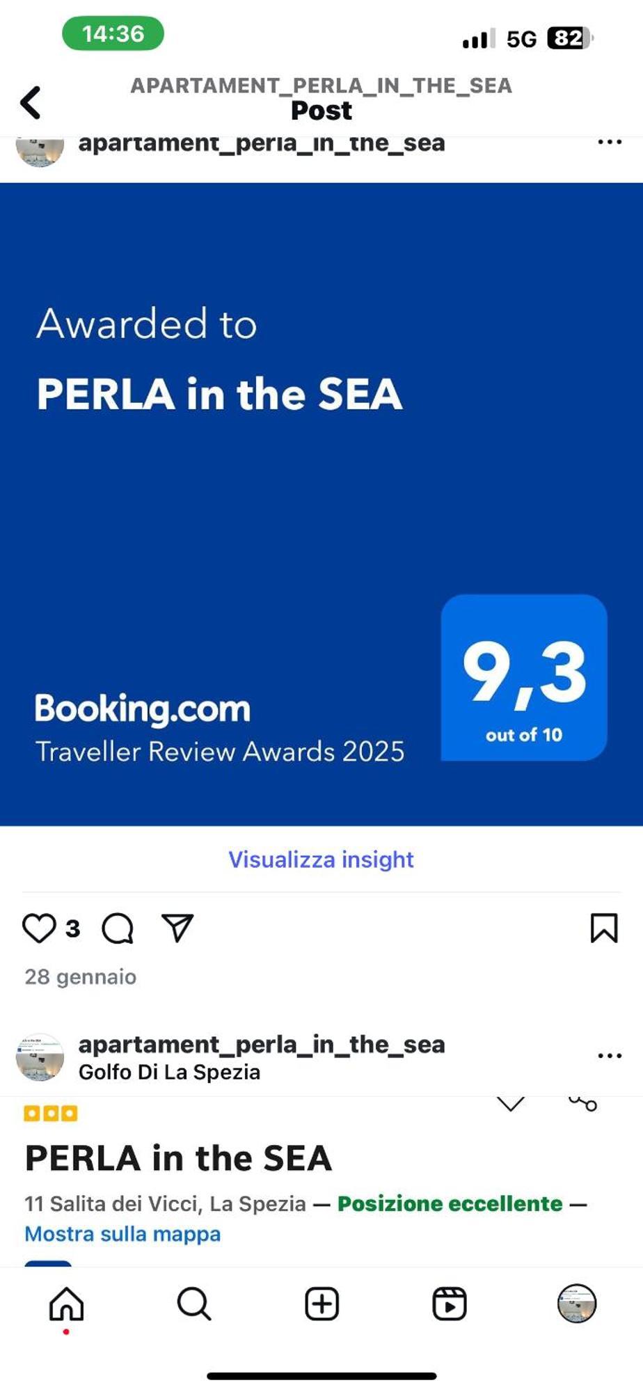 Apartmán Perla In The Sea La Spezia Exteriér fotografie
